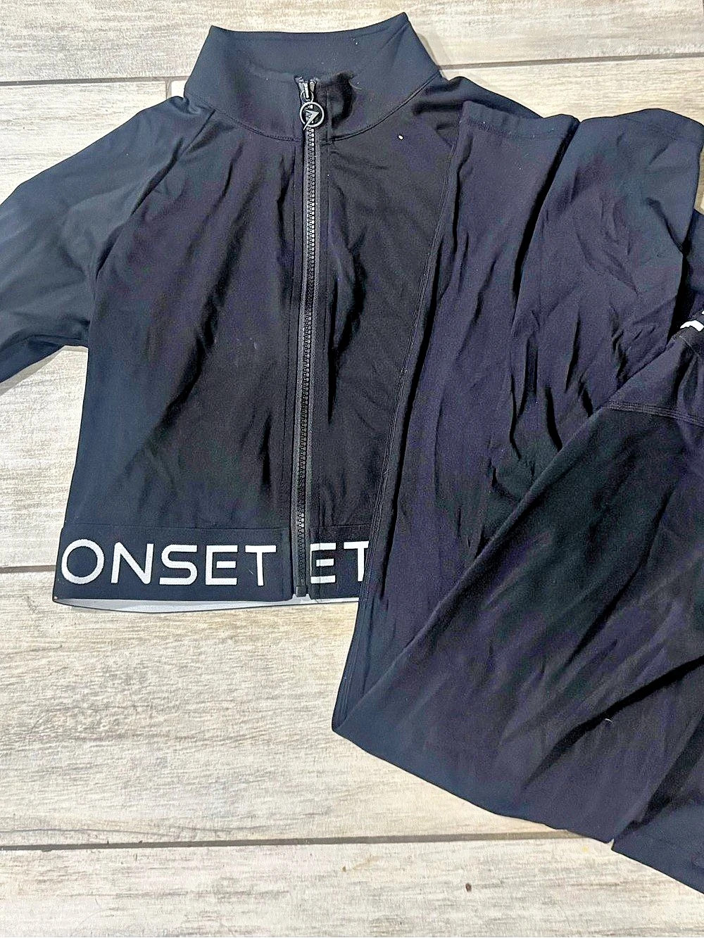 ONSET Black Athletic Jacket Size Medium Like New
